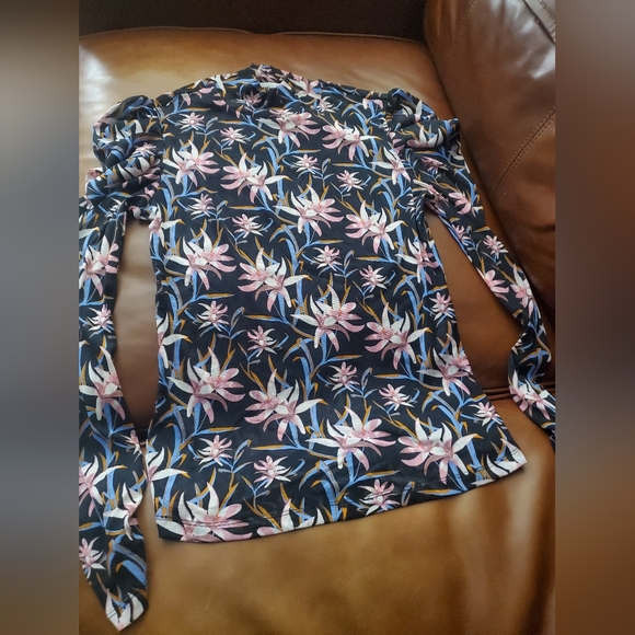 Diane von Furstenberg Remy high-neck floral top Medium - Picture 7 of 10